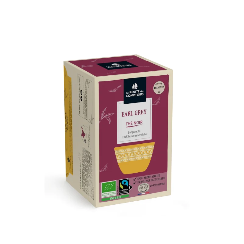 Earl grey black tea Organic/Fairtrade 20 filters