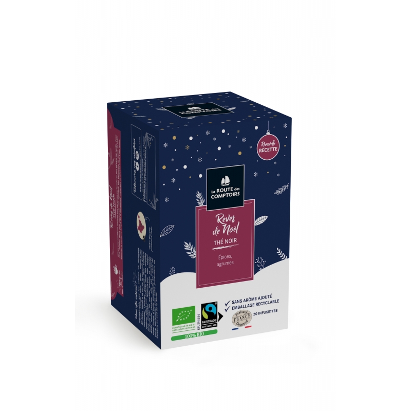Tè nero Sogni di Natale Bio/Fairtrade 20 filtri