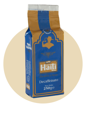 Decaffeinato macinato sottovuoto 250gr
